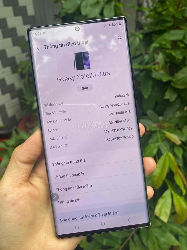 Samsung Galaxy Note20 Ultra 256GB. Mua bán Điện thoại tại Quận Tân Phú Tp Hồ Chí Minh được đăng bởi Minh Khang Sài gòn MoBILE hình 1