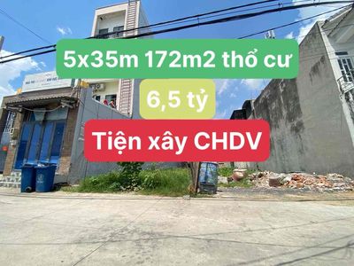 đất đẹp 5x35m full thổ tiện xây CHDV hoặc xưởng sản xuất gần ngã tư Ga