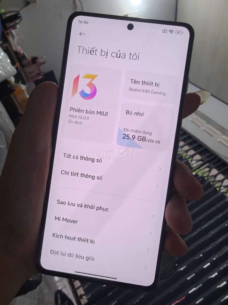 Xiaomi Redmi K40 Gaming 12GB/256GB. Mua bán Điện thoại tại Thành phố Bến Tre Bến Tre được đăng bởi Từ Tuấn Bến Tre hình 1