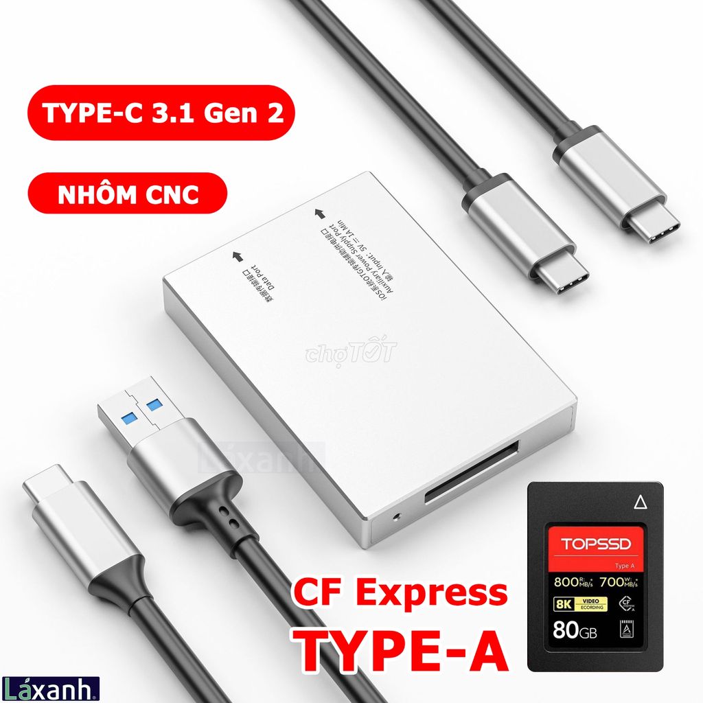Đầu đọc thẻ nhớ CF Express Type-A B USB 3.1 Gen2