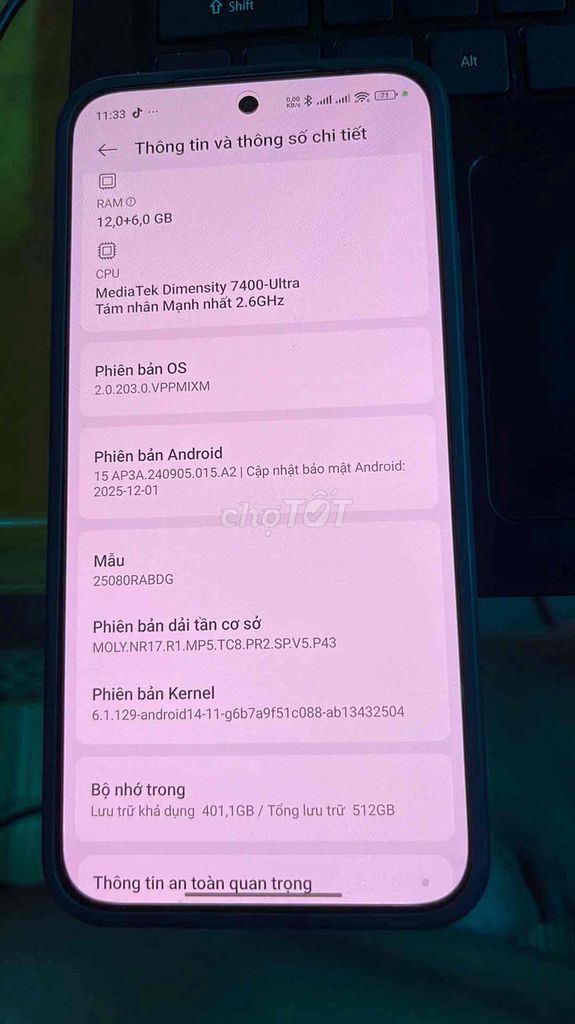 Xiaomi Redmi Note 15 Pro 5G 12GB/512GB Like New. Mua bán Điện thoại tại Quận Liên Chiểu Đà Nẵng được đăng bởi Nguyễn Dương Phong hình 1