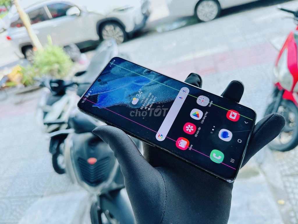 Samsung S21 Plus 5G 128G màu đen VN màn sọc chỉ. Mua bán Điện thoại tại Quận Hải Châu Đà Nẵng được đăng bởi Hoàng Anh Tuấn hình 1