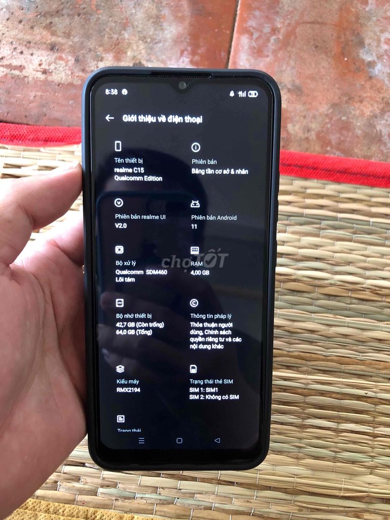 Realme C15 4GB/64GB Đen. Mua bán Điện thoại tại Quận Ô Môn Cần Thơ được đăng bởi Huỳnh Văn  hình 1