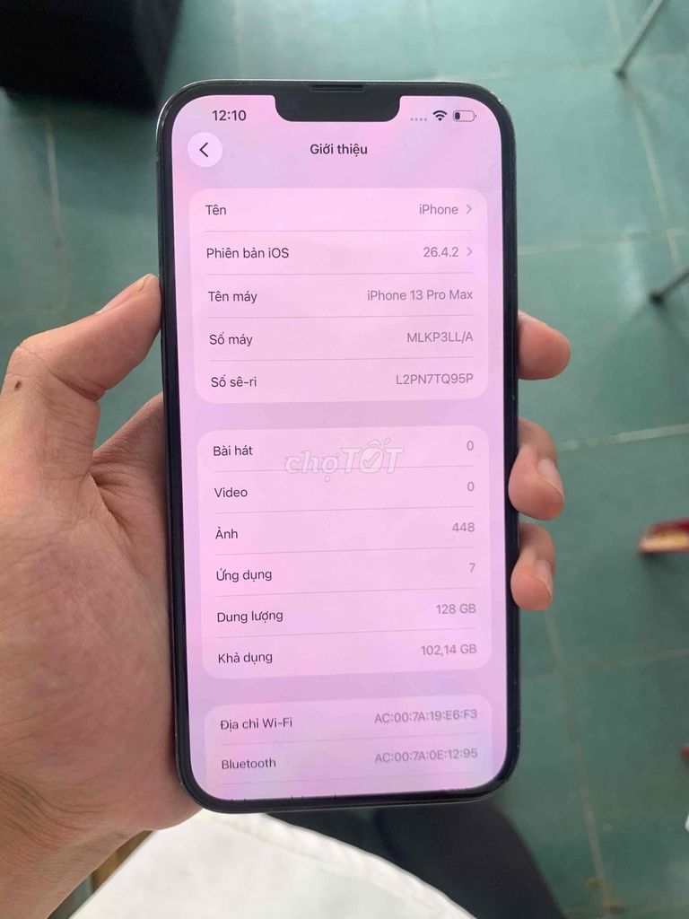 iPhone 13 Pro Max 128GB Xám Mới 100%. Mua bán Điện thoại tại Quận Kiến An Hải Phòng được đăng bởi Quyendepchai hình 1