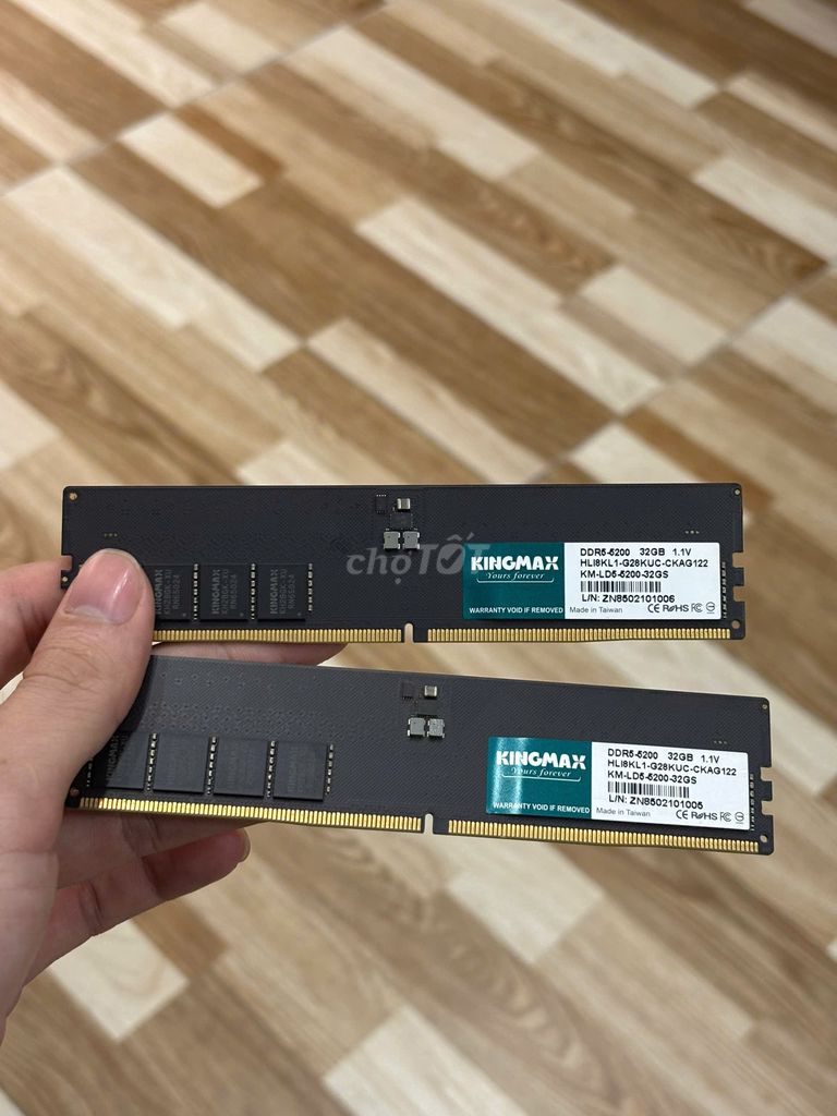 64GB Ram 32x2 DDR5 Bus 5200 KingMax Bảo hành 2026