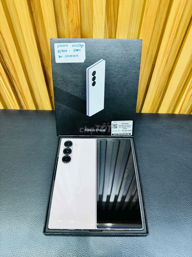 Samsung Galaxy ZFold 6 256G Hồng Keng BH19/09/2026. Mua bán Điện thoại tại Quận 10 Tp Hồ Chí Minh được đăng bởi Phi Đăng Sơn Store hình 1