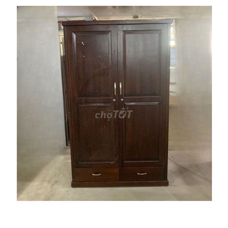 Tủ Quần Áo Gỗ Tự Nhiên 1m2x55cm Còn Mới 90%. Mua bán Tủ, kệ gia đình tại Huyện Cần Giờ Tp Hồ Chí Minh được đăng bởi Hằng Hàng Thanh Lý  hình 1