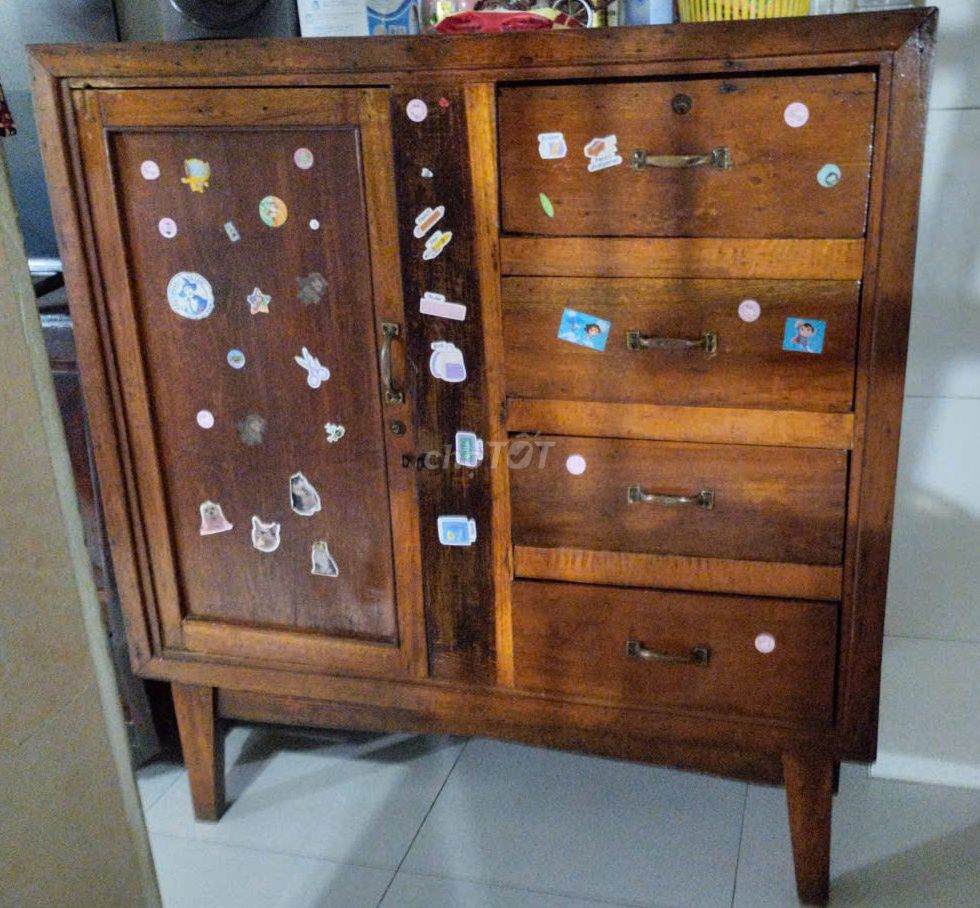 Tủ Gỗ Cambot màu Nâu Đã sử dụng. Mua bán Tủ, kệ gia đình tại Quận Gò Vấp Tp Hồ Chí Minh được đăng bởi Ze chai Đồ cũ  nguyên zin hình 1