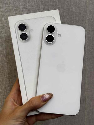 16 Plus 128GB Trắng VN Sạc 23L Pin 100 Bh 4/2027