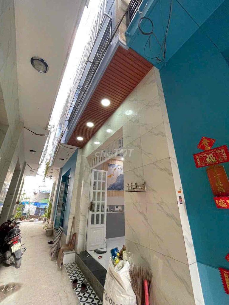 Nhà 1 Lầu Ngay Cây Xăng Ngã Ba Tân Kim Đường QL50 Vào 100m - Sổ Riêng