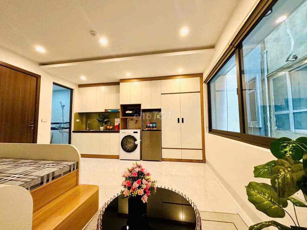 Căn hộ studio 30m2 gần Ngã Tư Hàng Xanh - ban công - Giữ phòng qua Tết