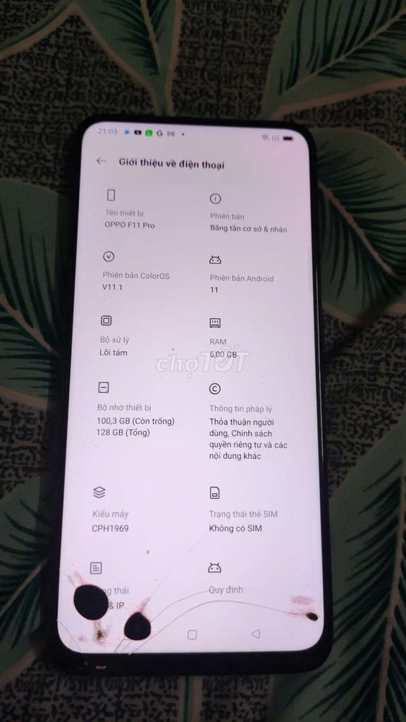 Oppo F11 Pro 128GB Tím đen. Mua bán Điện thoại tại Quận 4 Tp Hồ Chí Minh được đăng bởi minh đạt hình 1