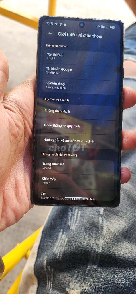 Google Pixel 6 256GB Xám - Đã sử dụng. Mua bán Điện thoại tại Quận 7 Tp Hồ Chí Minh được đăng bởi black hình 1