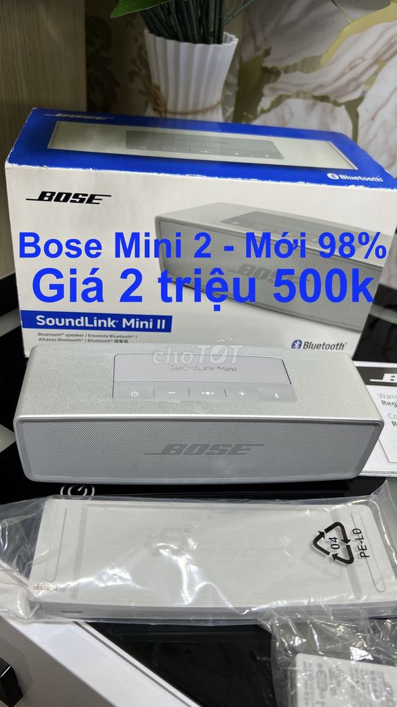 Loa Bluetooth Bose SoundLink Mini II Bạc. Mua bán Tivi, Âm thanh tại Quận 8 Tp Hồ Chí Minh được đăng bởi NGUYEN BINH hình 1