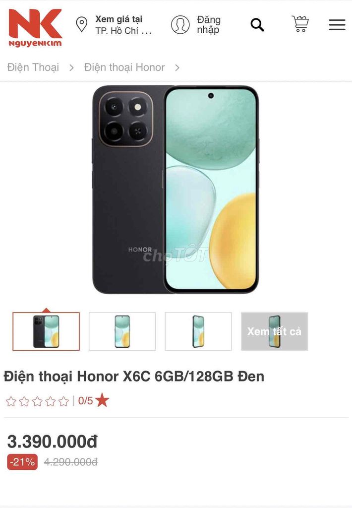 Honor X6C 6GB/128GB Đen. Mua bán Điện thoại tại Quận Gò Vấp Tp Hồ Chí Minh được đăng bởi Thanh Tùng hình 1