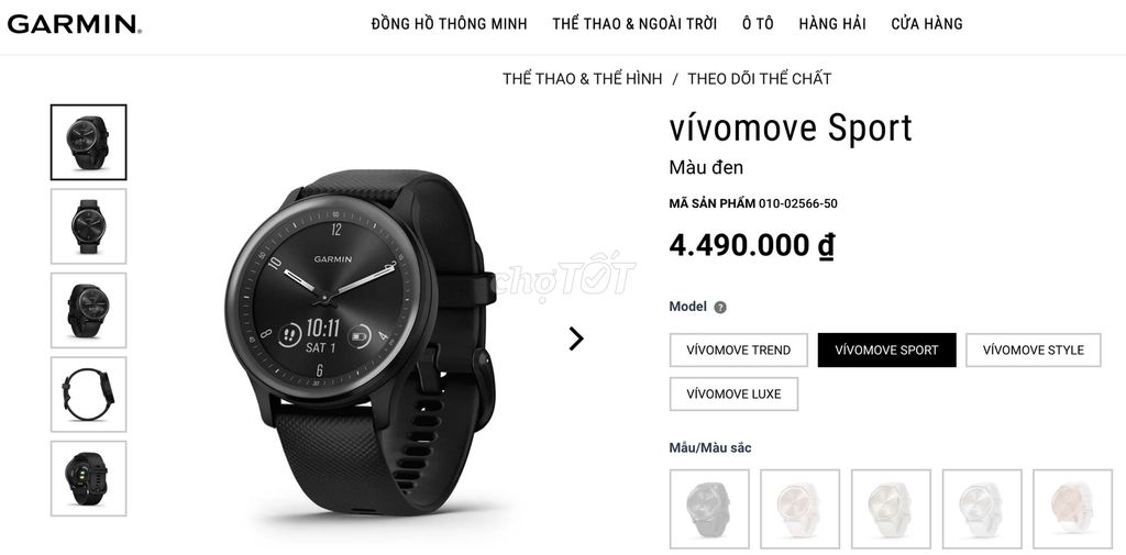 Garmin vivomove Sport chính hãng bán lại