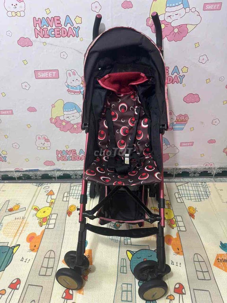 Xe đẩy Aprica gấp gọn du lịch Đen, hồng. Mua bán Mẹ và bé tại Thành phố Thủ Đức Tp Hồ Chí Minh được đăng bởi Hải Ngọc hình 1