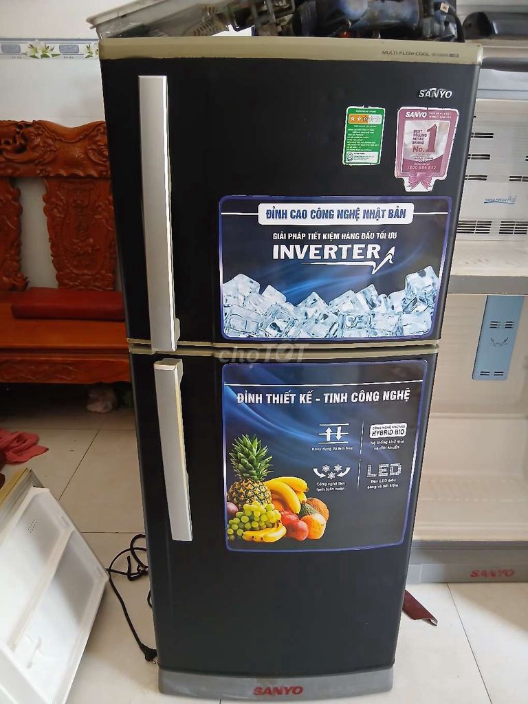 Tủ lạnh Sanyo 165L còn đẹp đang sử dụng tốt. Mua bán Tủ lạnh tại Thành phố Thủ Đức Tp Hồ Chí Minh được đăng bởi Huy Hoàng hình 1