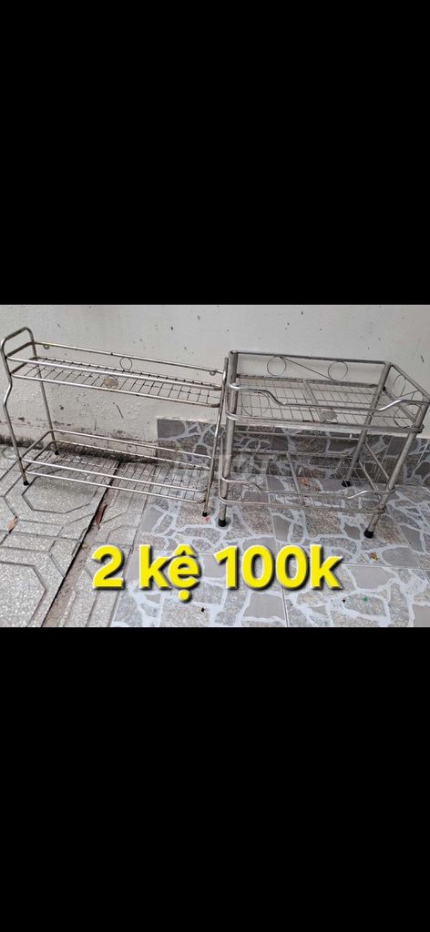 Kệ Inox Bạc 2 cái. Mua bán Tủ, kệ gia đình tại Thành phố Biên Hòa Đồng Nai được đăng bởi Son hình 1