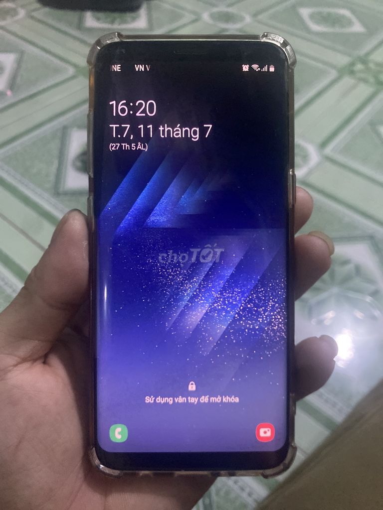 Samsung Galaxy S8 Màn hình nứt lh ***. Mua bán Điện thoại tại Thành phố Thủ Dầu Một Bình Dương được đăng bởi Huỳnh văn Giang hình 1