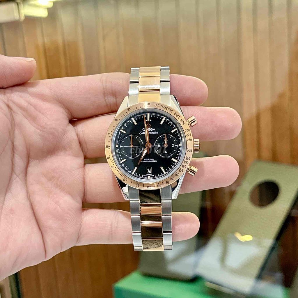 Omega SpeedMaster Demi Vàng Hồng