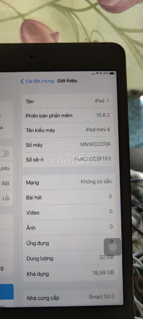 Ipad mini 4 32 gb cho bé xem Youtube