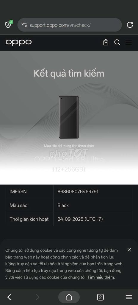 Oppo Find X8 Ultra 256GB Đen 99.9%. Mua bán Điện thoại tại Thành phố Thuận An Bình Dương được đăng bởi Hòa Nguyễn hình 1