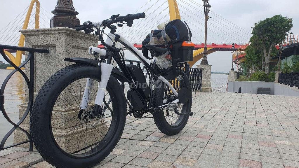 Xe đạp trợ lực điện Thép cacbon Đen trắng. Mua bán Xe điện tại Quận Ba Đình Hà Nội được đăng bởi Trung hình 2