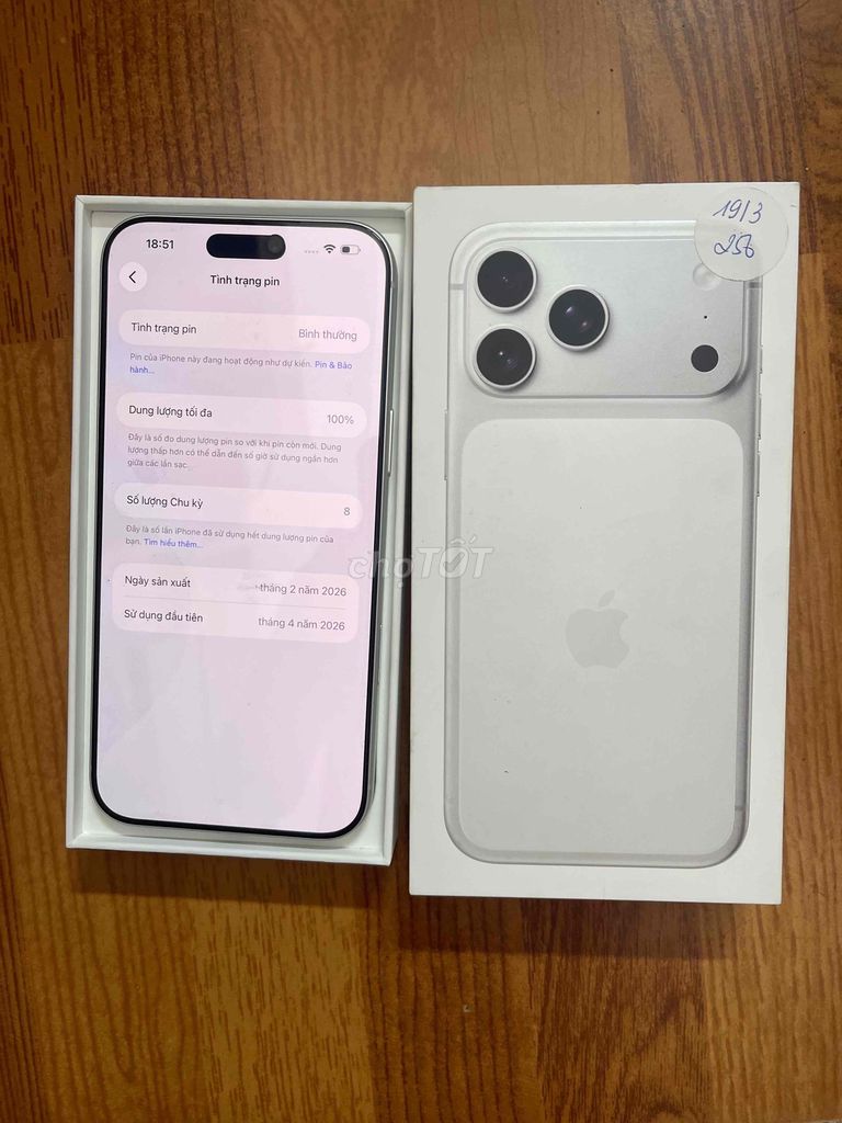 iPhone 17 Pro Max 256GB Bạc VN/A. Mua bán Điện thoại tại Thành phố Thuận An Bình Dương được đăng bởi nam hình 1