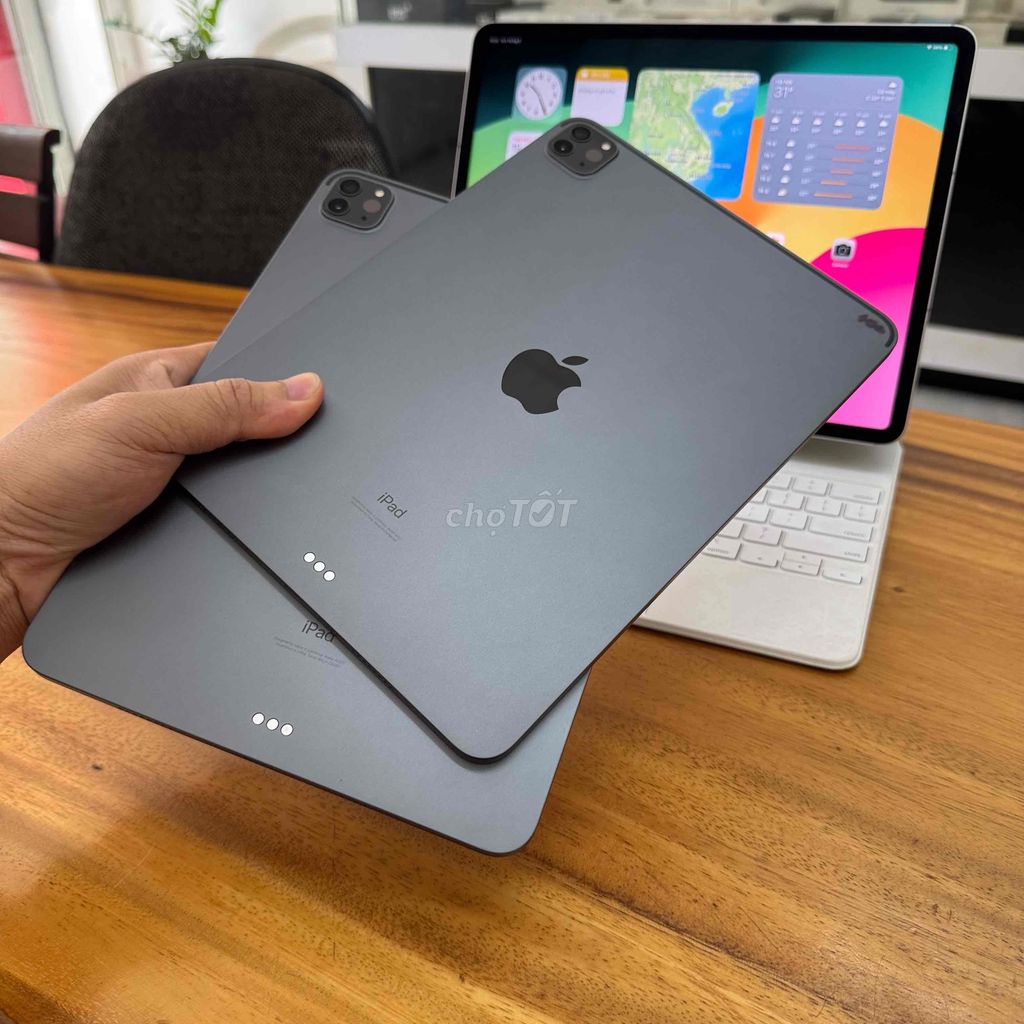 iPad Pro 2021 M1 Wifi 256Gb Zin Nguyên Bản iOS 16