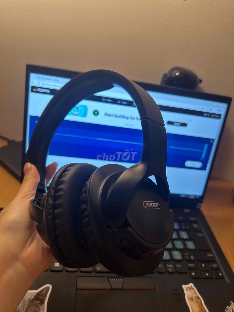 Tai nghe Bluetooth Jetjet Đen 99%. Mua bán Tivi, Âm thanh tại Quận Hai Bà Trưng Hà Nội được đăng bởi hoang chi hình 1