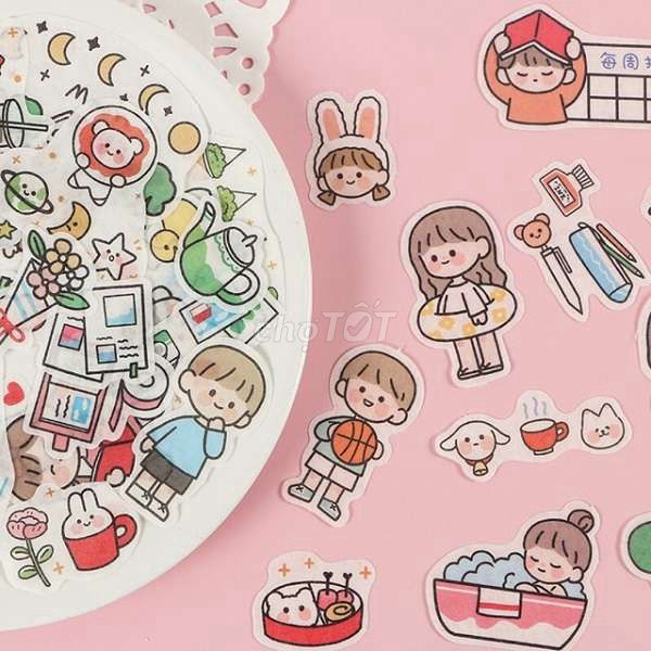 Sticker hỗn hợp ngẫu nhiên cute. Mua bán Sở thích khác tại Quận 8 Tp Hồ Chí Minh được đăng bởi Trần Mai Thanh Phương hình 1