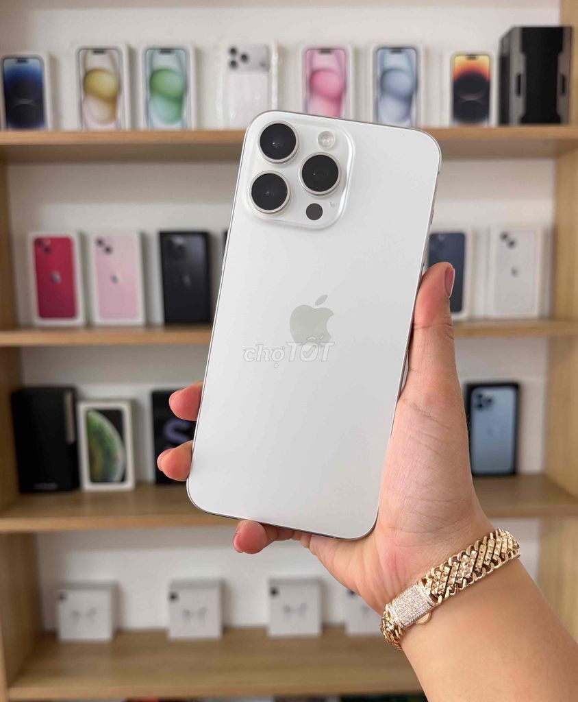 Apple iPhone 15 Pro Max 256GB Trắng. Mua bán Điện thoại tại Thành phố Long Xuyên An Giang được đăng bởi  Đặng Lý hình 1