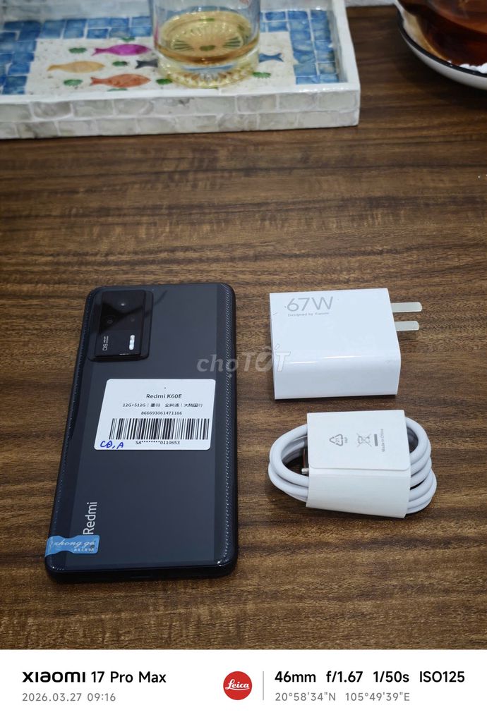 Redmi K60E 5G Đen 12/512 sạc 67w có ship COD. Mua bán Điện thoại tại Quận Hoàng Mai Hà Nội được đăng bởi Trần Ngọc Hiếu hình 1