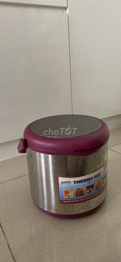 Nồi ủ 6L Thép không gỉ Bạc, Đỏ. Mua bán Dụng cụ nhà bếp tại Quận 8 Tp Hồ Chí Minh được đăng bởi Mai Anh Le hình 1
