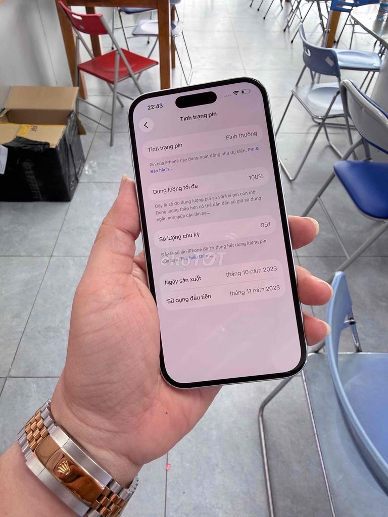 Apple iPhone 15 128GB Xanh ngọc 98% giá sv. Mua bán Điện thoại tại Thành phố Thuận An Bình Dương được đăng bởi Huy mua bán sửa chữa iphone ipad hình 1