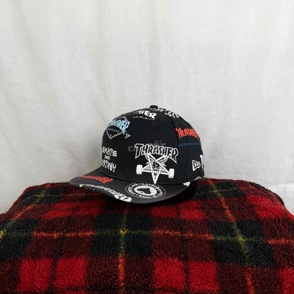 Mũ lưỡi trai Thrasher Cotton Đen. Mua bán Phụ kiện thời trang khác tại Quận Ngũ Hành Sơn Đà Nẵng được đăng bởi Bạch Lê Hoàng hình 1