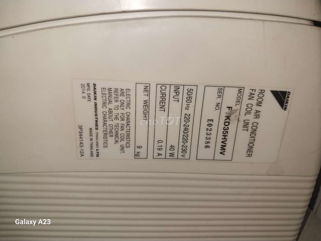 Máy lạnh daikin inverter thái lan