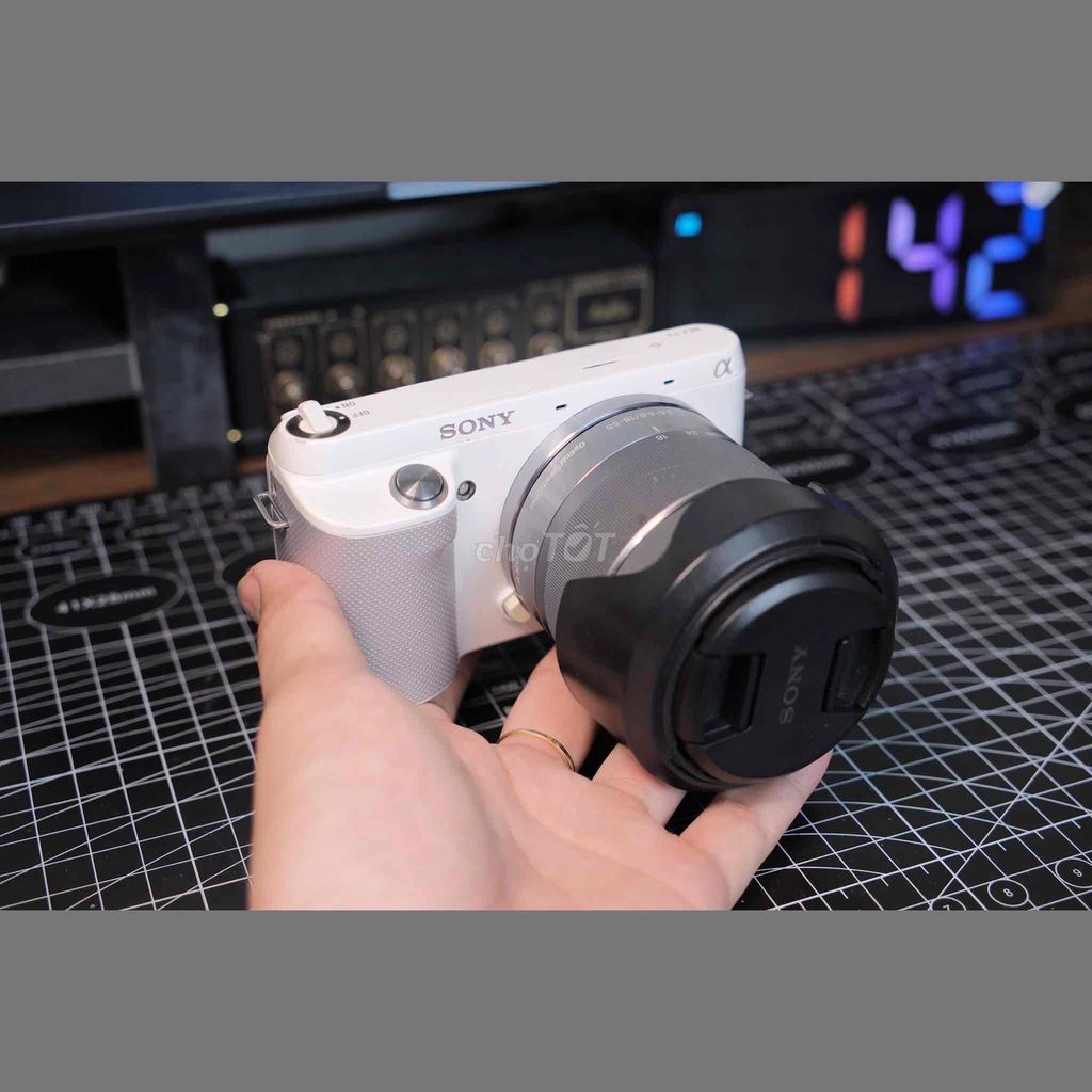 Máy ảnh Sony NEX-F3 Trắng. Mua bán Máy ảnh, Máy quay tại Huyện Thống Nhất Đồng Nai được đăng bởi Babybun hình 1