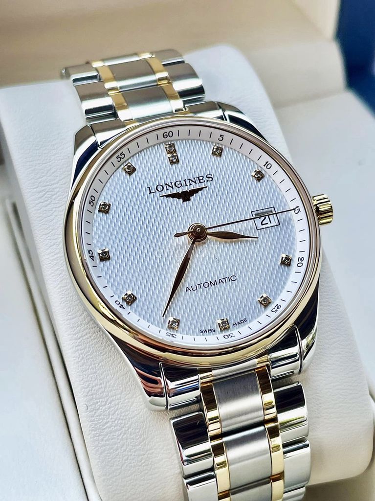 Longines Vàng khối 18K Automatic Kim Cương Fullbox