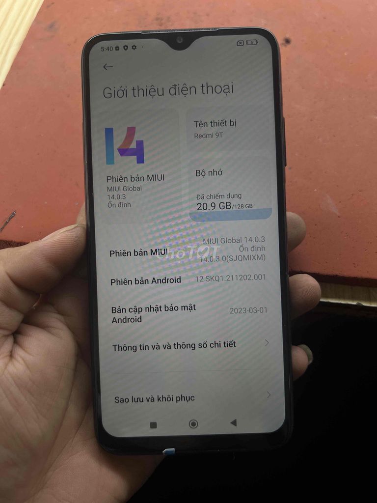 Xiaomi Redmi 9T 128GB Đen. Mua bán Điện thoại tại Huyện Bình Lục Hà Nam được đăng bởi kỹ sư hẻm hình 1