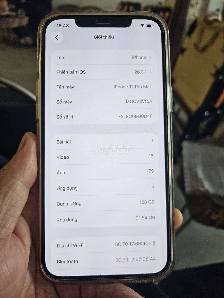 Apple iPhone 12 Pro Max 128GB Trắng. Mua bán Điện thoại tại Quận Hà Đông Hà Nội được đăng bởi Vinh Nguyen hình 1