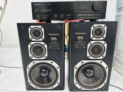 Amply pioneer A-223 và cặp loa Technics SB AA2