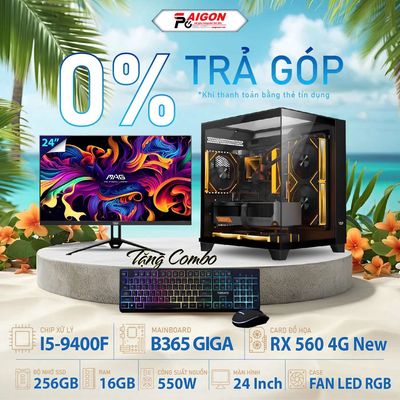 Bộ PC Gaming đồ họa i5-9400/16Gb/Vga4G/24"100hzNew. Mua bán Máy tính để bàn tại Thành phố Thủ Đức Tp Hồ Chí Minh được đăng bởi MINH SÀI GÒN COMPUTER THỦ ĐỨC