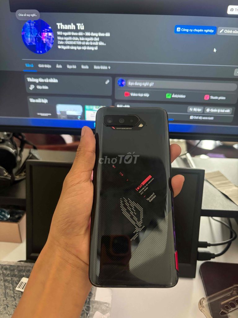 Asus ROG Phone 5 12/256GB. Mua bán Điện thoại tại Huyện Cờ Đỏ Cần Thơ được đăng bởi ATUS GMP hình 1