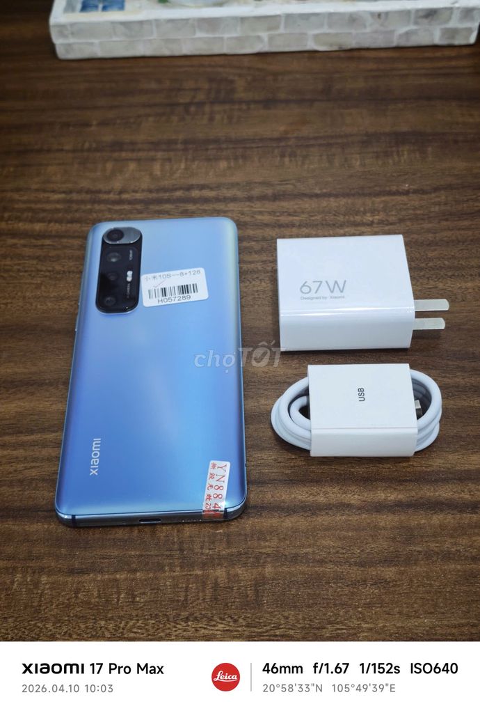 Xiaomi Mi 10S 8/128 Xanh sạc 67w có ship COD. Mua bán Điện thoại tại Quận Hoàng Mai Hà Nội được đăng bởi Trần Ngọc Hiếu hình 1