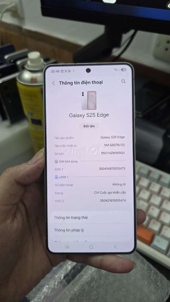 S25 Edge 256GB Bạc SSVN nét. Mua bán Điện thoại tại Quận Thanh Xuân Hà Nội được đăng bởi Shandp thanh xuân hình 1