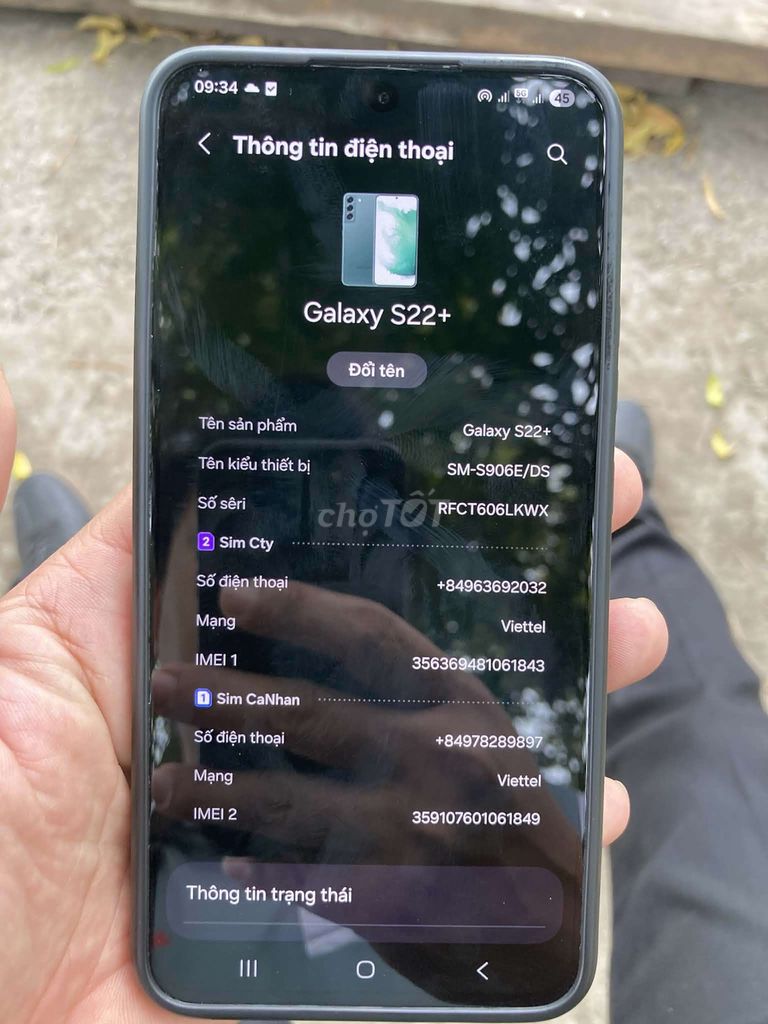 Samsung Galaxy S22+ OLED. Mua bán Điện thoại tại Huyện Yên Mô Ninh Bình được đăng bởi Tên chưa cung cấp hình 1