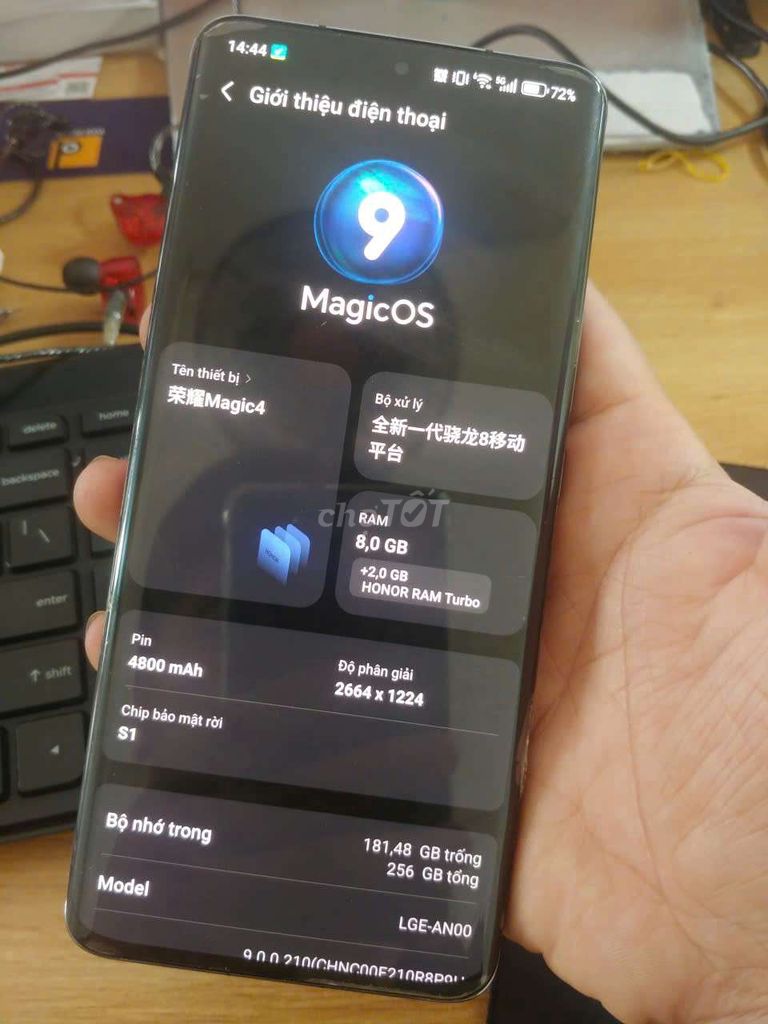 Honor Magic 4 256GB Đen. Mua bán Điện thoại tại Quận Sơn Trà Đà Nẵng được đăng bởi Cu Tèo hình 1