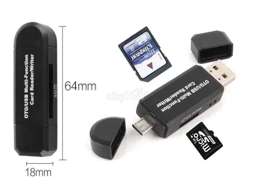 Bộ chuyển đổi Micro USB OTG sang USB 2.0 đầu đọc t